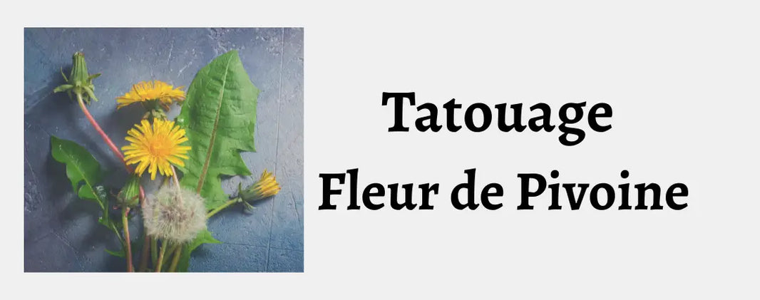Tatouage Fleur Pissenlit