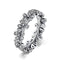 Bague fleur en argent