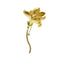 Broche fleur dorée