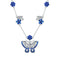 Collier Papillon Bleu | Dame Fleur
