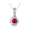 Collier Pierre Rouge Fleur | Dame Fleur