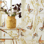 Double Rideaux Fleurs avec Motifs Papillons - Vignette | Dame Fleur