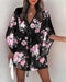 Kimono Fleuri Noir | Dame Fleur