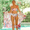 Kimono Long Blanc Fleuri | Dame Fleur
