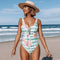 Maillot de bain fleuri une pièce | Dame Fleur