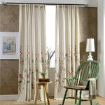 Rideau Fleuri Beige - Vignette | Dame Fleur