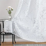 Rideaux Fleurs avec Voilage Blanc - Vignette | Dame Fleur
