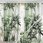 Rideaux Imprimés de Motifs Bambous - Vignette | Dame Fleur