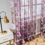 Rideaux Voilage Fleurs - Vignette | Dame Fleur