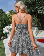 Robe à Bretelles Fleurs - Vignette | Dame Fleur