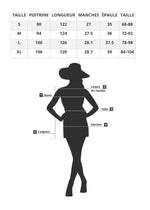 Robe Bleue Fleurie Mi-Longue - Vignette | Dame Fleur