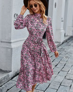 Robe Bohème Fleurie Manche Longue - Vignette | Dame Fleur