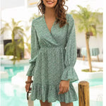 Robe Cache Cœur Fluide Fleurie - Vignette | Dame Fleur