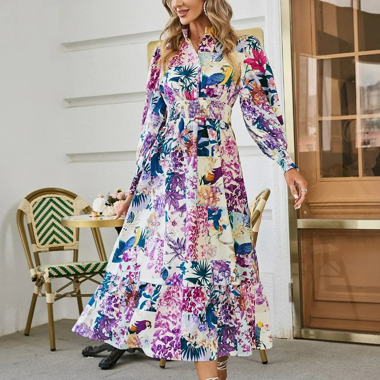 Robe Chemise Fleurie Femme | Dame Fleur