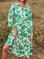 Robe Chemisier à Fleurs - Vignette | Dame Fleur