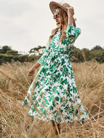 Robe Chemisier à Fleurs - Vignette | Dame Fleur