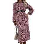 Robe Chemisier Fleurie Mi-Longue - Vignette | Dame Fleur