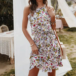 Robe Courte Eté Femme Fleurie - Vignette | Dame Fleur