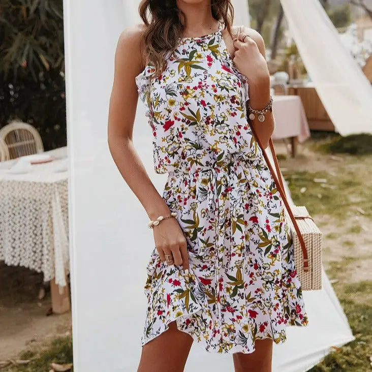 Robe Courte Eté Femme Fleurie | Dame Fleur