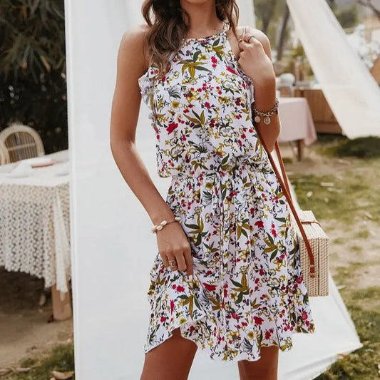 Robe Courte Eté Femme Fleurie | Dame Fleur