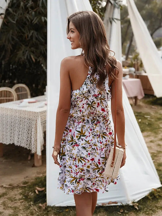 Robe Courte Eté Femme Fleurie | Dame Fleur