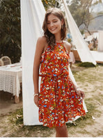 Robe Courte Eté Femme Fleurie - Vignette | Dame Fleur