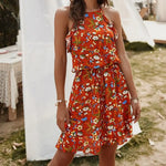 Robe Courte Eté Femme Fleurie - Vignette | Dame Fleur