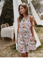 Robe Courte Eté Femme Fleurie - Vignette | Dame Fleur