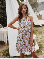 Robe Courte Eté Femme Fleurie - Vignette | Dame Fleur