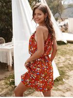 Robe Courte Eté Femme Fleurie - Vignette | Dame Fleur