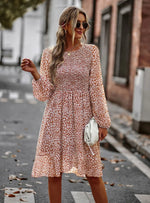 Robe Courte Evasée Fleurie - Vignette | Dame Fleur