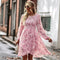 Robe Courte Evasée Fleurie | Dame Fleur