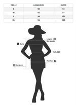 Robe Courte Fleurie Bleue - Vignette | Dame Fleur