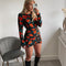 Robe Courte Fleurie Dos Nu | Dame Fleur