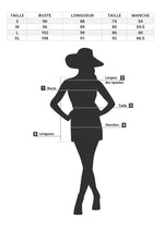 Robe Courte Fleurie Manche Longue - Vignette | Dame Fleur