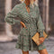Robe Courte Fleurie Verte | Dame Fleur