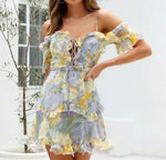 Robe Courte Imprimé Floral - Vignette | Dame Fleur