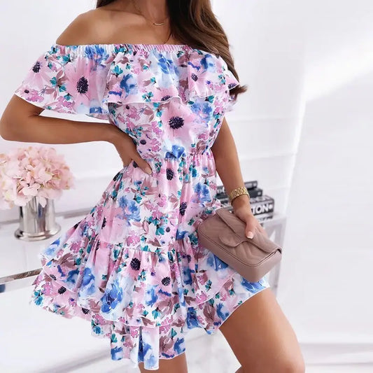 Robe de Fleur Courte Femme | Robe Fleurie