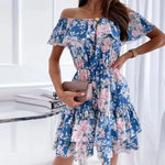 Robe de Fleur Courte Femme - Vignette | Dame Fleur