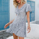 Robe d'été Courte Fleurie - Vignette | Dame Fleur