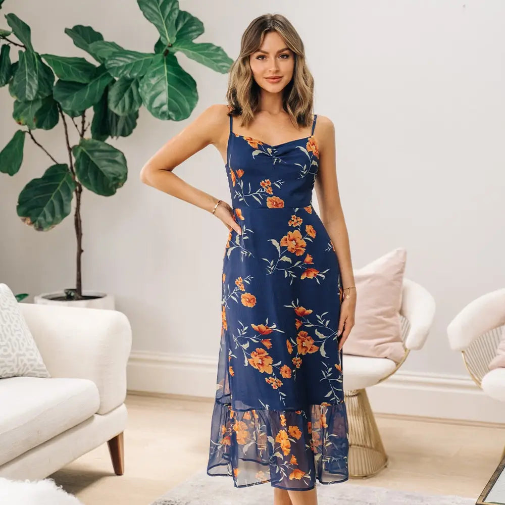 Robe Femme avec Fleurs | Dame Fleur