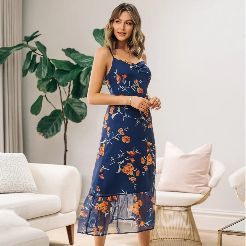 Robe Femme avec Fleurs | Dame Fleur