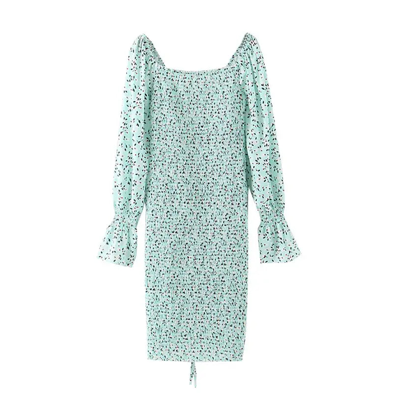 Robe Femme Fleurie Moulante Automne | Dame Fleur
