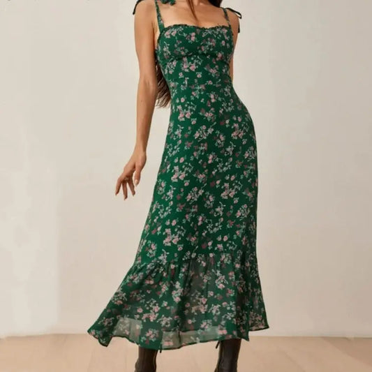 Robe Femme Longue Eté Fleurie | Dame Fleur