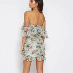 Robe Fleurie Courte Bohème - Vignette | Dame Fleur