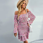 Robe Fleurie Elastique - Vignette | Dame Fleur