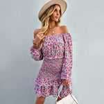 Robe Fleurie Elastique - Vignette | Dame Fleur