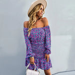 Robe Fleurie Elastique - Vignette | Dame Fleur