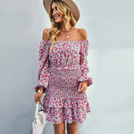 Robe Fleurie Elastique - Vignette | Dame Fleur