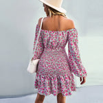 Robe Fleurie Elastique - Vignette | Dame Fleur